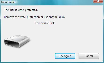 How to remove usb write protected
