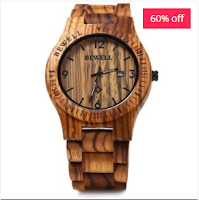 Luxury Men’s Wooden Waterproof Watches