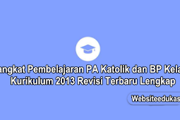 Perangkat Pembelajaran PA Katolik dan BP Kelas 8 K13 Revisi 2019/2020