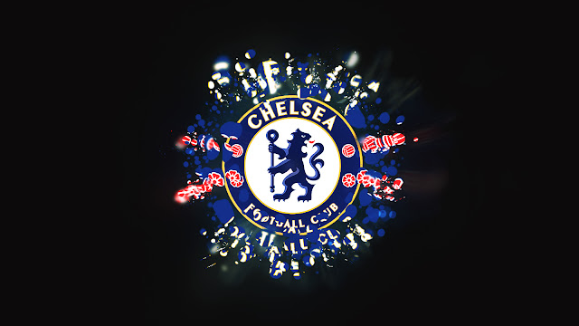 In Dark Background Chelsea FC Golden Blue Wallpaper HD