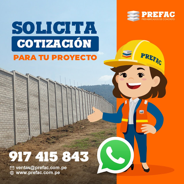 Cercos prefabricados de concreto Perú