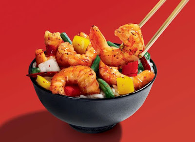 A bowl of Panda Express' Firecracker Shrimp.