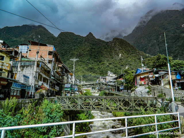 Águas Calientes, Peru - chegada do trem para Machu Picchu