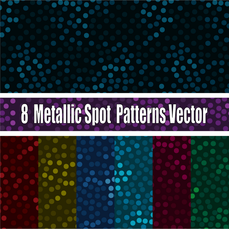 13 Metallic Spot Patterns Vector-02