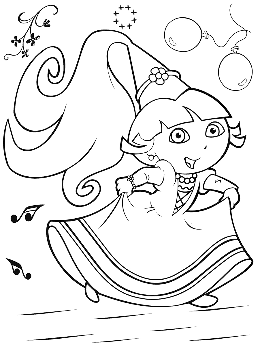 Dora The Explorer Coloring Pages