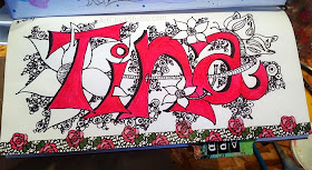 Name Art Journal Page