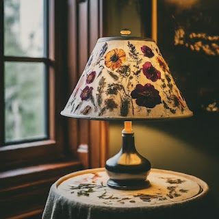Pressed Flower  Lamp