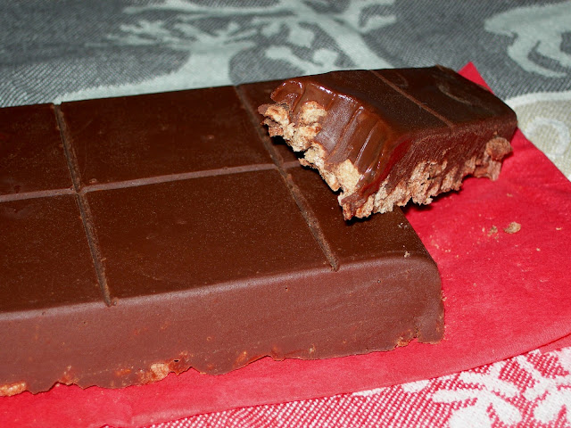 Turrón de chocolate con cereales de chocolate