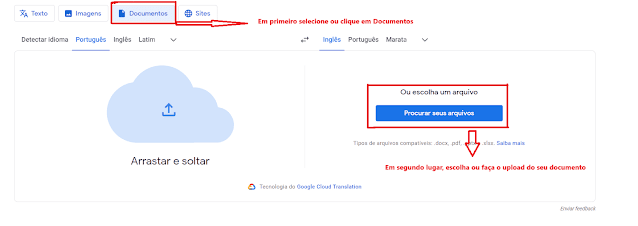 Como traduzir um documento no Google tradutor