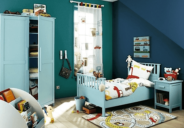 Contoh desain kamar tidur anak ukuran kecil