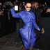  #DojaCat arrived at the #JeanPaulGaultier x #HaiderAckermann show wearing cobalt @jeanpaulgaultierleather suit