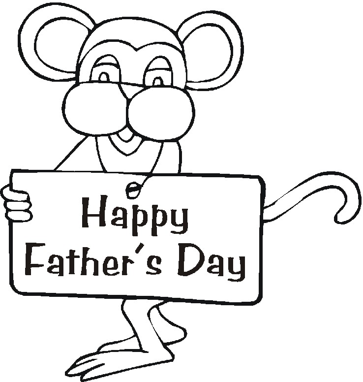 happy fathers day coloring. Father#39;s Day Cartoon Coloring