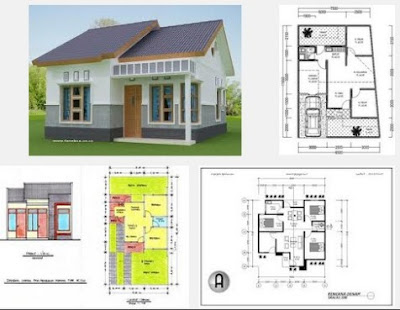 Desain utama rumah Sederhana Minimalis 3 kamar tidur