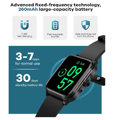 Review EGQINR Android IOS IP67 Waterproof HD Smartwatch