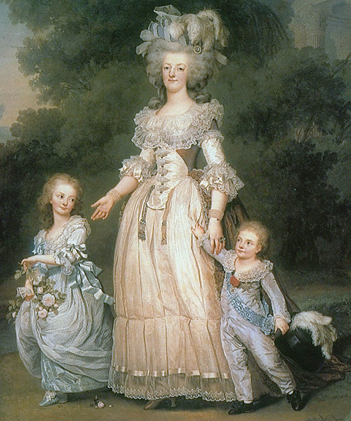 Marie Antoinette adored children and was often surrounded by them