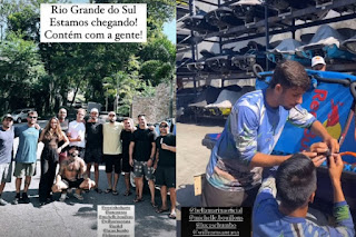 Chuvas no RS: com Scooby, surfistas de ondas gigantes ajudam vítimas