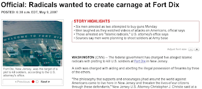 Via CNN - (Islamic) Radicals wanted to create carnage at Fort Dix