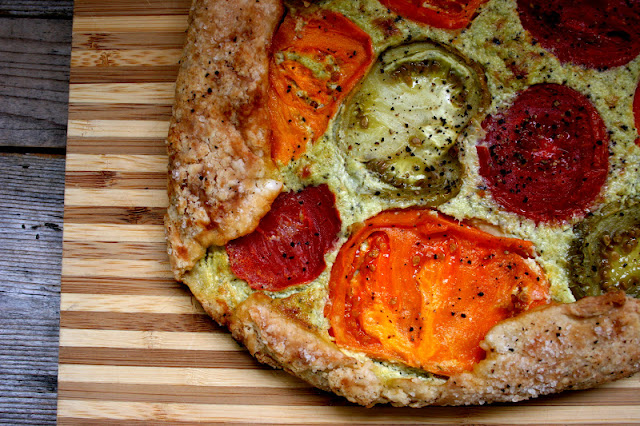 Savory Heirloom Tomato-Ricotta Galette