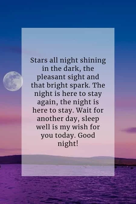 Beautiful good night inspirational quotes and sayings