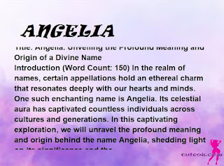 meaning of the name "ANGELIA"