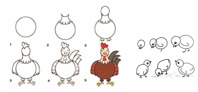 19+ Cara Gambar Induk Ayam
