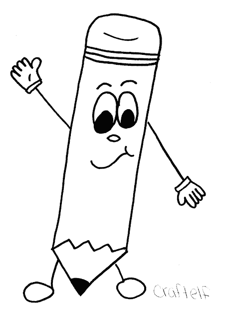 kindergarten coloring pages for kids pencil man