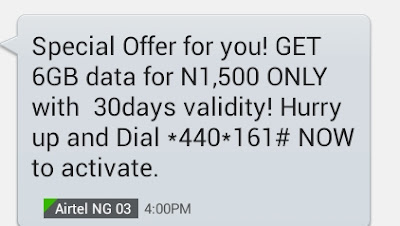 Airtel Nigeria Introduces Special Priviledge Offer: You Get 6GB Worth of Data For Just N1,500