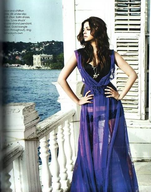 Aishwarya Rai and Abhishek Bachchan On Vogue Magazine July 2010