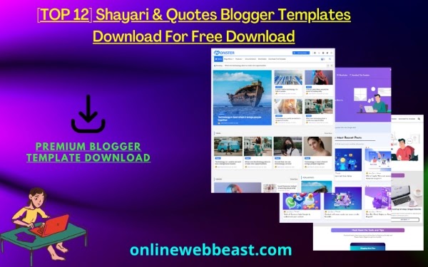 Shayari Blogger Template Download