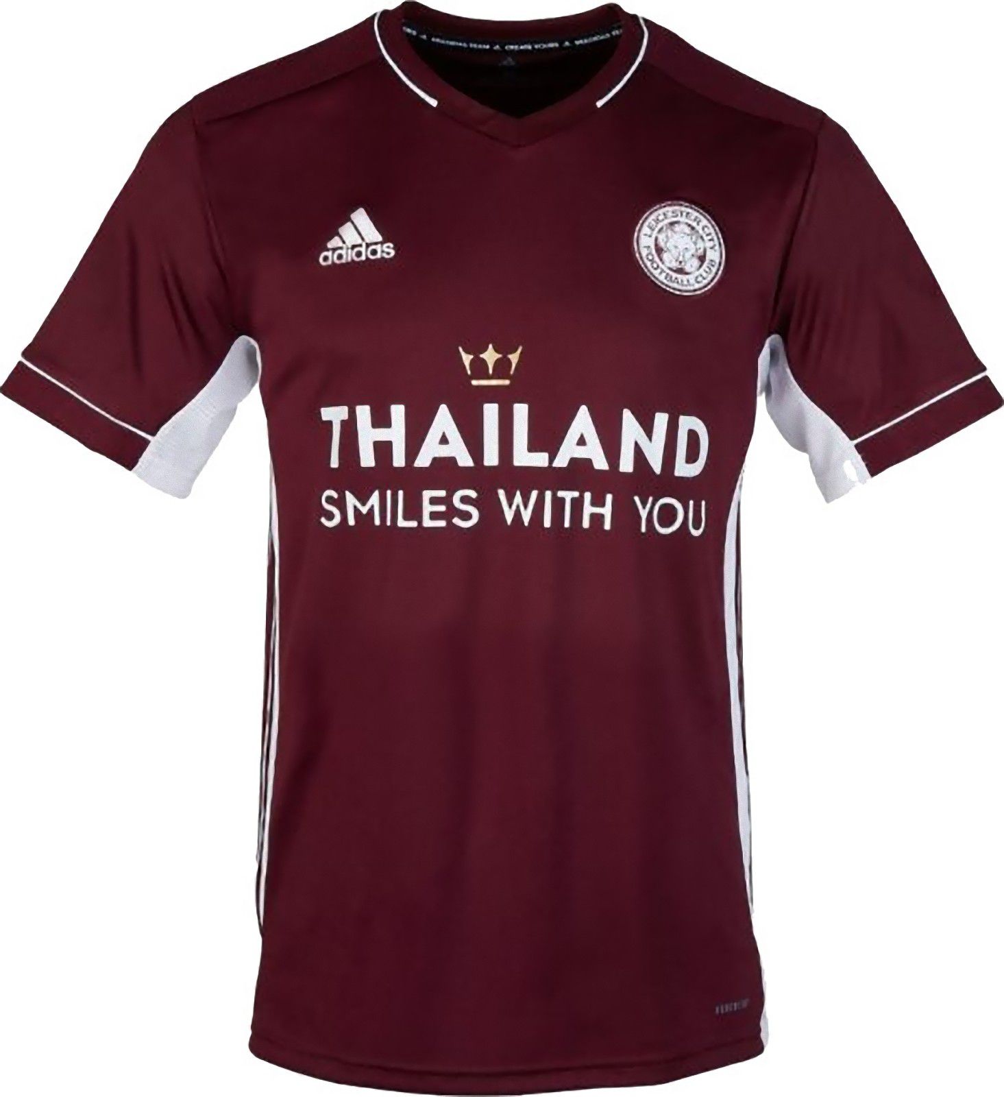 レスター シティfc 21 ユニフォーム 胸に Thailand Smiles With You の文字 ユニ11