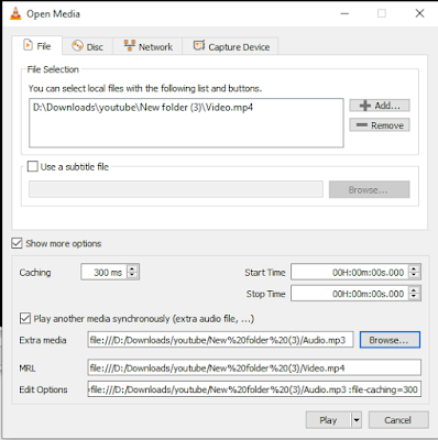 Cara Memutar Video Audio Bersamaan dengan File Terpisah