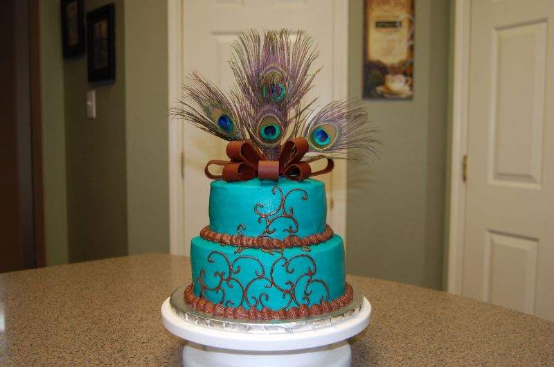 Peacock Wedding Cake Topper Designs