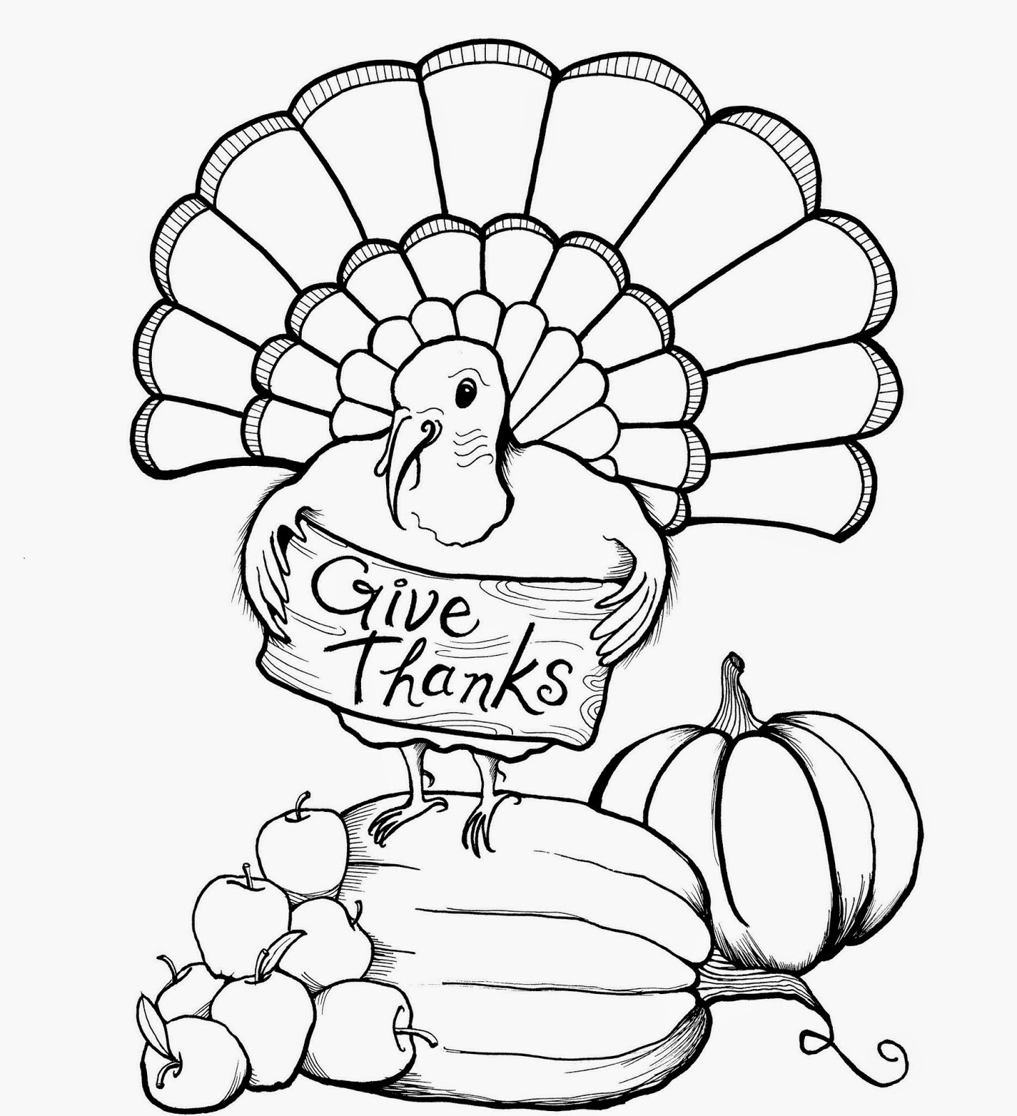 Thanksgiving Coloring Print 6