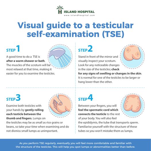 National Cancer Society of Malaysia, Penang Branch: Visual Guide To A Testicular  Self-Examination (TSE)