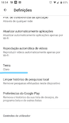 Tutorial Como Activar Modo Escuro na Play Store?