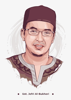 Alm. Ust. Jefri Al-Bukhori in Vector