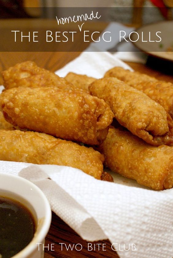 The Best Homemade Egg Rolls - Two Bite Club #homemade #eeg #rolls #recipes #recipehealthy