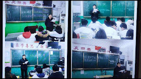 Maestros devem ensinar a proibição das festas católicas porque 'estrangeiras' (fotos de rede social chinesa).