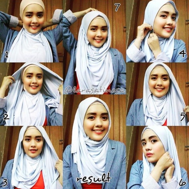 [Hijab Modern] Aneka Tutorial Hijab Pashmina Kaos Modern Terpopuler 2015  Just Another Blog