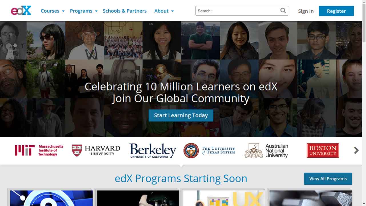 edX site to learn skill