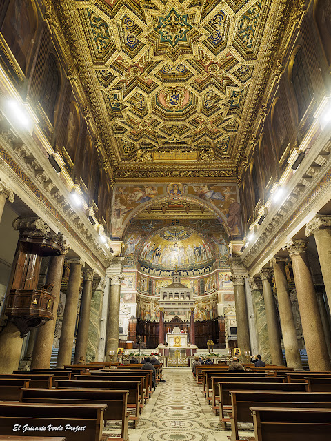 Santa Maria in Trastevere, nave principal - Roma, por El Guisante Verde Project