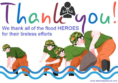 We thank all of the flood heroes for their tireless efforts in Chiang Mai