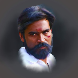 Digital painting of Tamil Actor Dhanush from Kodi Movie