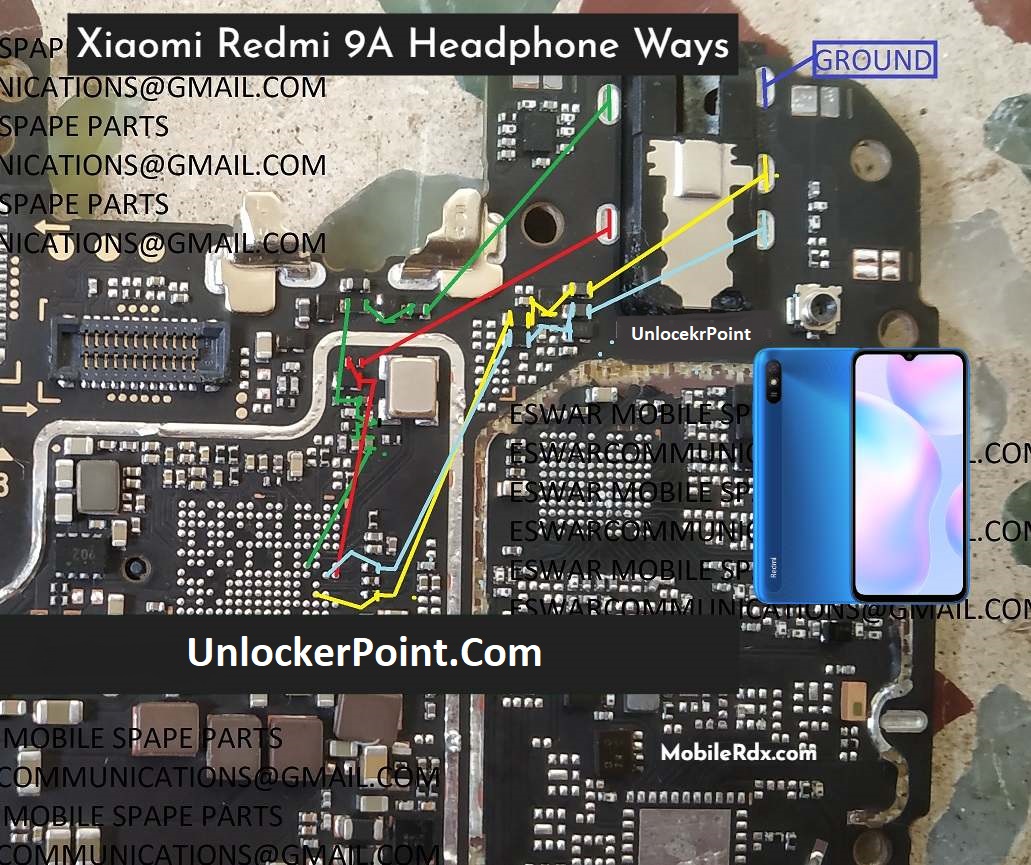 حل مشكلة ظهور سماعة الاذن علي الشاشة ريدمي Redmi 9A Xiaomi%20Redmi%209A%20Headphone%20Jumper%20Ways%20%20Handsphone%20Problem%20Solution