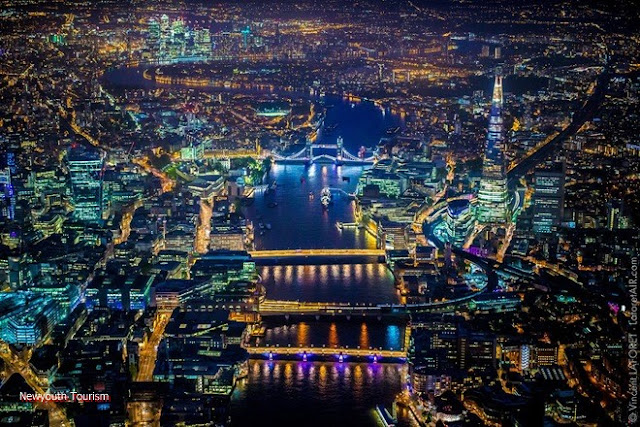 Vẻ đẹp London về đêm từ độ cao gần 2.000 m 5