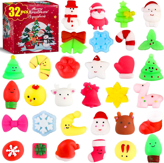 Christmas Sensory Kit: Mini Mochi Squishy Toys