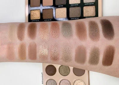 Natasha Denona Glam vs Colourpop That’s Taupe swatches