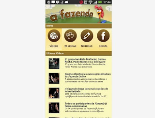 App "A Fazenda 6" para Android