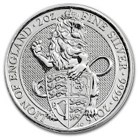 Виды инвестиционных монет: английская серия Звери Королевы, Лев