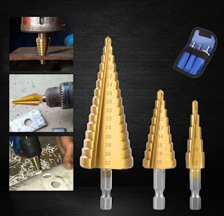 HSS Titanium Step Drill Bit Conical Stage Drill For Metal Wood High Speed